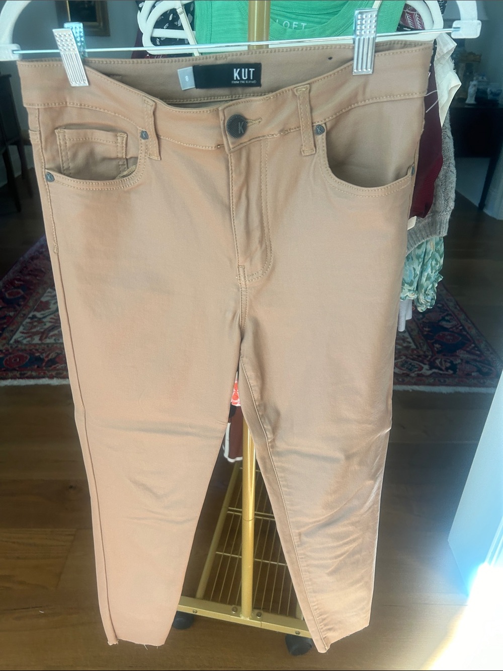 Kut from the Kloth Women's Skinny Jeans in Camel Tan